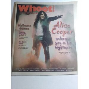 Whoot! Weekly Magazine Oct 2002 Alice Cooper Halloween Edition Music